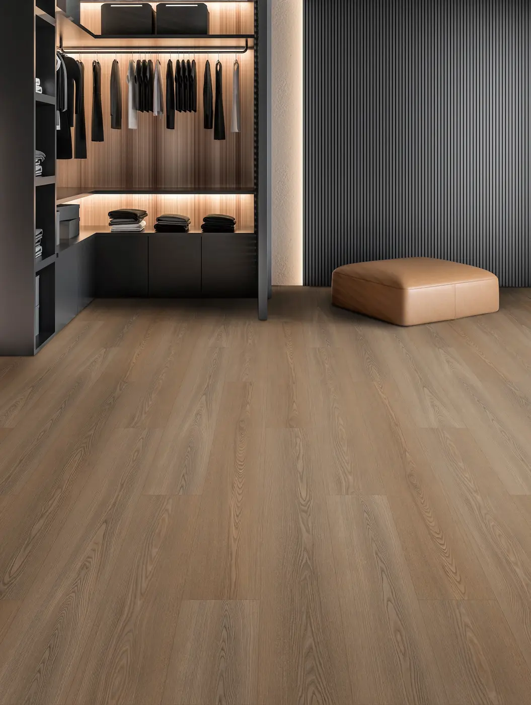 GRAND LUX SOFT (GD) Emma luxury vinyl plank in a finished room