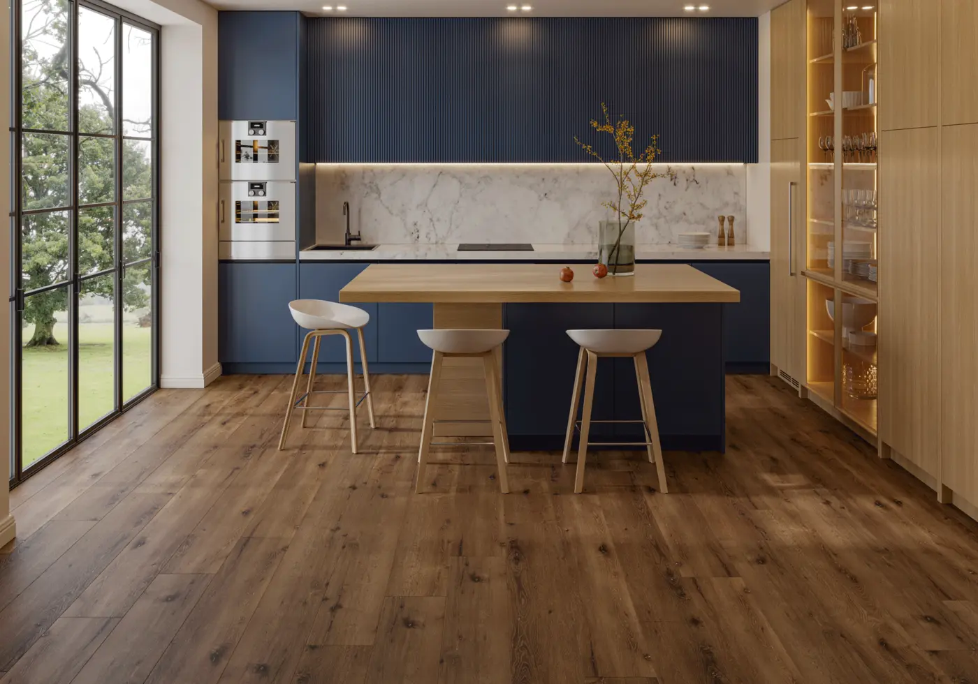 IRIS 8 Hill Country luxury vinyl plank in a finished room