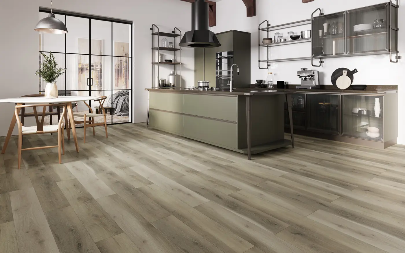 IRIS Oil luxury vinyl plank in a finished room