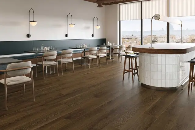 APRES Espresso luxury vinyl plank sample