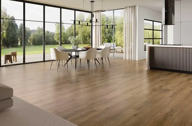 APRES Mocha luxury vinyl plank sample