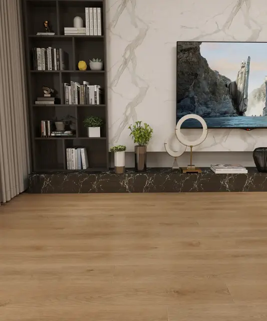 WHISPER WOODS Oak luxury vinyl plank sample